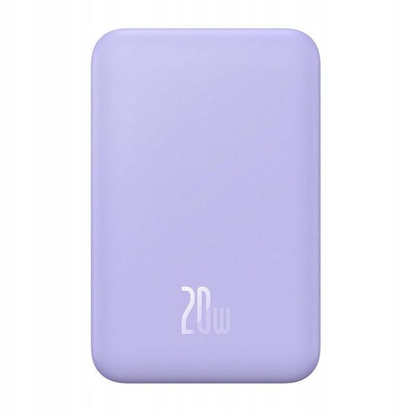 Magnetyczny mini powerbank Baseus 5000mAh 20W (fioletowy) zdjęcie 1