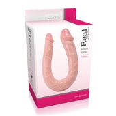 Dildo Dwustronne Podkowa Z Żelu - Penis Real Rapture U-Shaped 6"