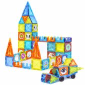 DLA DZIECI KREATYWNE KLOCKI EDUKACYJNE Z POJAZDEM