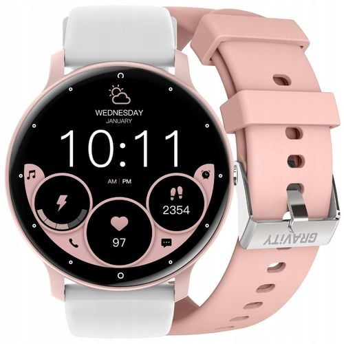 SMARTWATCH DAMSKI ZEGAREK GRAVITY ROZMOWY POLSKIE MENU +PASEK GRATIS GRAWER na Arena.pl