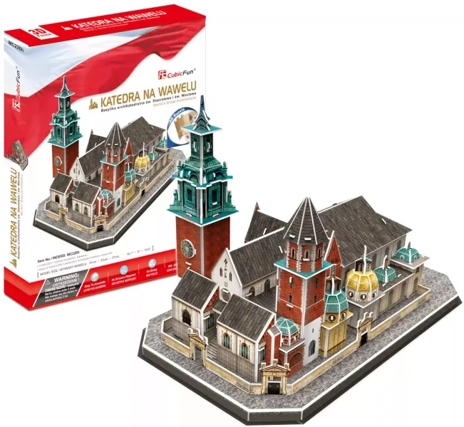 Puzzle 3D 101 elementów. Katedra na Wawelu zdjęcie 1