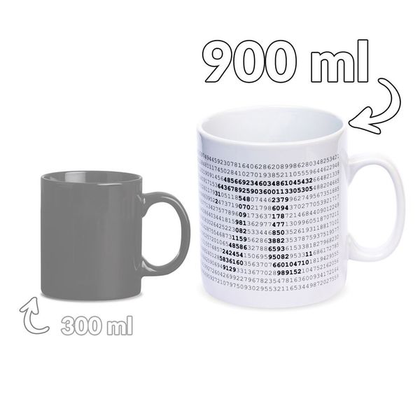 Gigantyczny Kubek Matematyka Programisty pi 900 ml zdjęcie 4