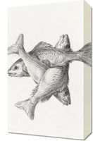 Obraz 30x50cm Trzy Ryby, Jean Bernard Vintage do Salonu