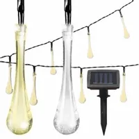 GIRLANDA SOLARNA OGRODOWA KROPLE WODY 20 LED