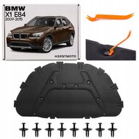 BMW X1 I E84 2009-2015 WYGŁUSZENIE MASKI KOMPLET ZE SPINKAMI