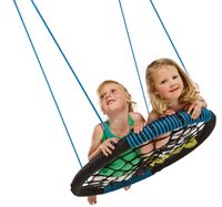 Huśtawka bocianie gniazdo typu "Oval" - niebieskie