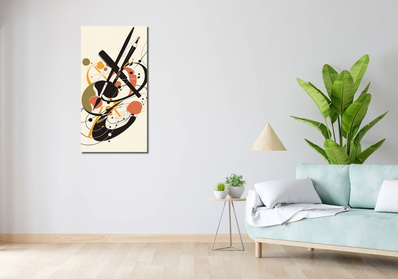 Obraz 50x100cm Abstrakcyjny Rapsod zdjęcie 2