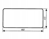 szyba tylna dolna Renault 461S, 521S, 551-4S, 551S, 681-4S, 681S, 751S