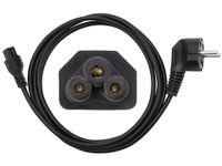 Kabel zasilający typu koniczynka do zasilaczy itp 1,5m