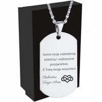 Nieśmiertelnik Zawieszka z Twoim Grawerem Prezent