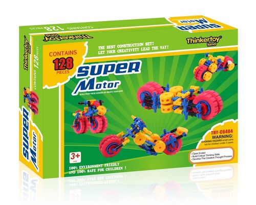 KLOCKI THINKERTOY 128 ELEMENTÓW SUPER MOTOR na Arena.pl