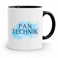 Dla Technika Kubek Czarny Prezent Z Nadrukiem Ze Zdjęciem