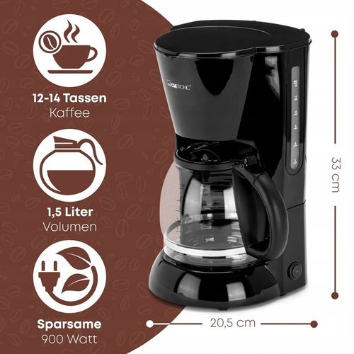 EKSPRES DO KAWY PRZELEWOWY KAWIARKA ZAPARZACZ 900W 1,5L 14 FILIŻANEK na Arena.pl