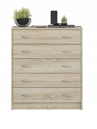 SZAFKA NA BUTY, KOMODA 5 K SONOMA 74 x 85 x 35CM PRZEDPOKÓJ na Arena.pl