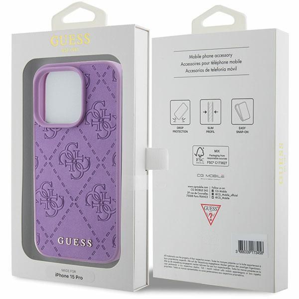 Etui Guess do iPhone 15 Pro Max, Fioletowy zdjęcie 8