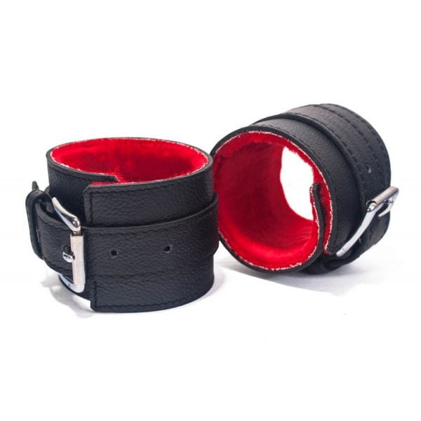 Kajdanki, mankiety HAND CUFFS GRAIN LEATHER zdjęcie 1