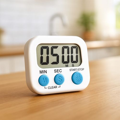 Minutnik stoper timer kuchenny na magnes cyfrowy magnetyczny lcd biały na Arena.pl