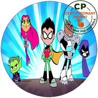 Opłatek na tort Młodzi Tytani