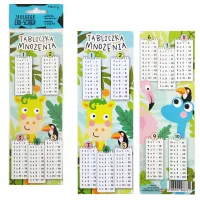 Zakładka Edukacyjna Dwustronna Ściąga Tabliczka Mnożenia Żyrafa Henr