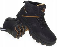 Męskie buty zimowe trekkingowe ocieplane trapery OUTDOOR czarne