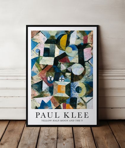 Plakat Paul Klee abstrakcja malarska 30x40 cm w czarnej ramie na Arena.pl
