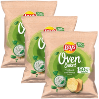 Lay's Oven Baked pieczone Chipsy jogurt z ziołami 40 g x 3 sztuki