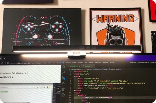 REGULOWANA LAMPKA LED NA MONITOR EKRAN KOMPUTERA KLIPS USB 3 BARWY DOTYKOWA na Arena.pl