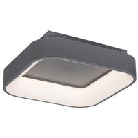 Sufitowa LAMPA plafoniera ADELINE 3926 Rabalux kwadratowa OPRAWA plafon LED 28W 3000K - 6000K z pilotem szary