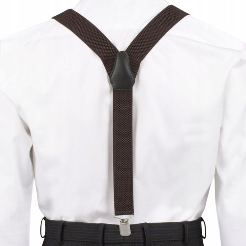 Szelki do spodni męskie eleganckie mocne V czarne na Arena.pl