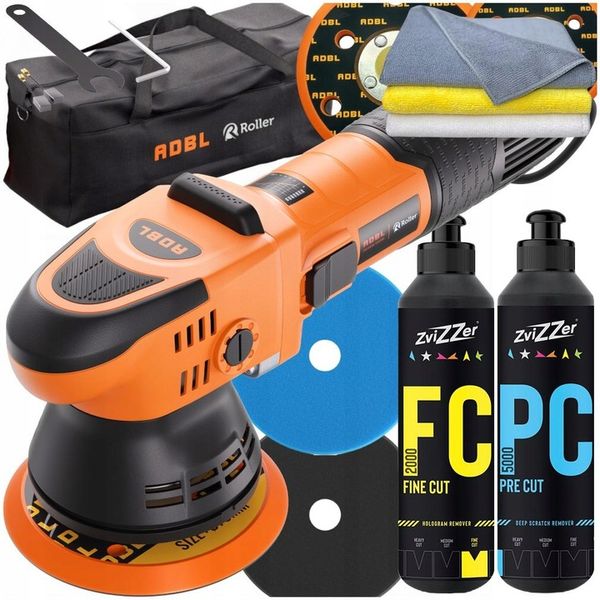 ADBL Roller D09125 Zestaw Maszyna Polerska Pasty Zvizzer Polerka Lakieru zdjęcie 1