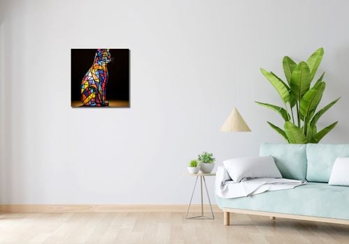 Obraz 50x50cm Koci Witraż na Arena.pl