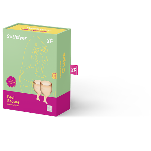 kubeczki menstruacyjne feel secure menstrual cup set satisfyer na Arena.pl