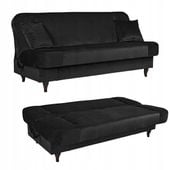 Kanapa sofa Iza rozkładana wersalka spania bonell łóżko Family meble czarny