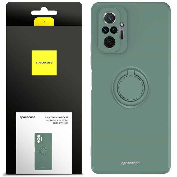 Spacecase Silicone Ring Redmi Note 10 Pro Dark Green zdjęcie 1