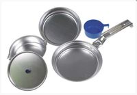 Naczynia turystyczne - menażki - Zestaw aluminiowy