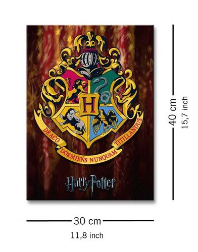 Harry Potter Hogwarts Crest - Obraz na płótnie 30x40 cm na Arena.pl