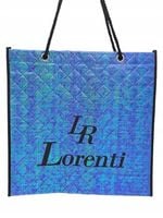Lorenti - torba zakupowa przeszycia zielony mieniący się syrenka LSPV001