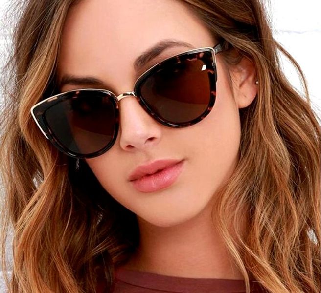 Okulary Kocie Kardashian Przeciwsłoneczne Damskie zdjęcie 4