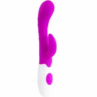 pretty love arthur - wibrator liliowy, ergonomiczny silikon 20cm