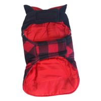 kurtka dla psa dwustronna wodoodporna m czerwona