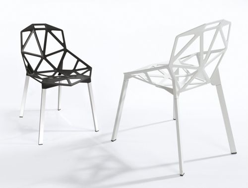 KRZESŁO SPLIT BIAŁE - ALUMINIUM, NOGI BIAŁE na Arena.pl