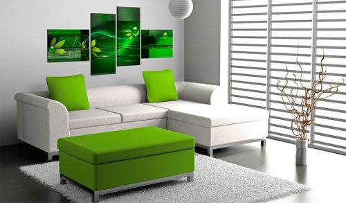 Obraz - Green race Rozmiar - 100x45 na Arena.pl