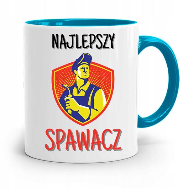 Kubek Błękitny Spawacza Najlepszy Spawacz Prezent Z Nadrukiem Ze Zdjęciem zdjęcie 1