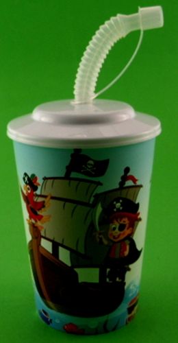 KUBEK ZE SŁOMKĄ RURKĄ DO NAPOJÓW SOKÓW Z POKRYWKĄ na Arena.pl