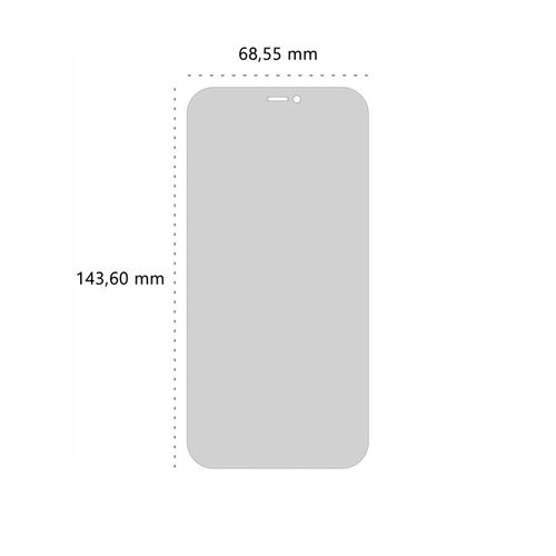 Szkło hartowane prywatyzujące 9H BananPrivacy do Apple iPhone 12 / 12 Pro na Arena.pl