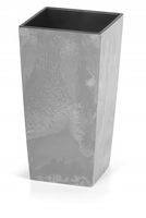 Doniczka wysoka Effect Urbi DURS265E z wkładem | Beton, Kształt Kwadratowy, Wymiary 26.5x26.5x50 cm, Kolor Beton, Prosperplast