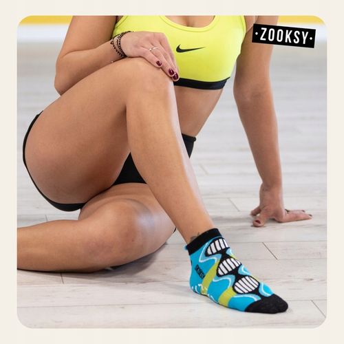 2x Skarpetki ABS Antypoślizgowe Damskie Sportowe Fitness Joga 41-46 ZOOKSY na Arena.pl