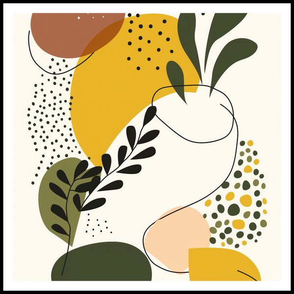 Plakat 80x80cm Botaniczne Impresje zdjęcie 3