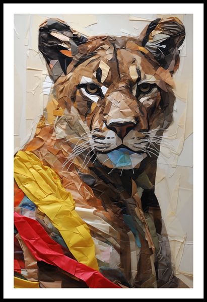 Plakat 53x81cm Papierowy Tygrys zdjęcie 3