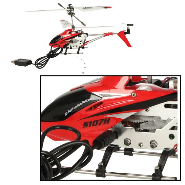 Helikopter zdalnie sterowany RC SYMA S107H 2.4GHz RTF czerwony zdjęcie 6